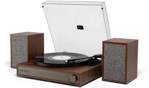 Victrola VTS-1300-WLN Harmony Bluetooth Record Player with Speakers (Walnut)