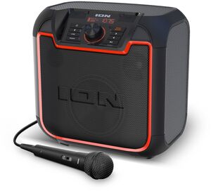 Ion IPA129 Sport MK3 Portable Bluetooth Tailgate Speaker - IPX5 - AM/ FM - 65W (Black/ Orange)