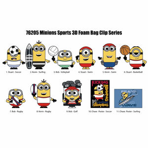 MINIONS SPORTS 3D FOAM BAG CLIP