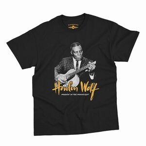 Howlin' Wolf - Moanin' in the Moonlight - Heavy Cotton T-Shirt - Large Black 