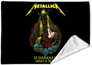 Rocksax - Metallica - If Darkness Had a Son - Sherpa Fleece Blanket (60 in x 80 in)