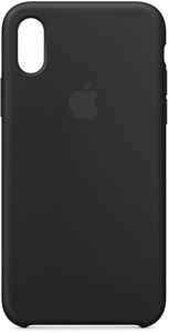 Apple - iPhone X Silicone Case - Black 