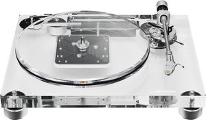 Audio Technica AT-LPA2 Transparent Acrylic Fully Manual Belt-Drive Turntable Crystal Clear 