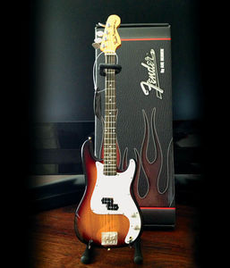 Axe Heaven Fender Precision Bass Classic Sunburst Mini Guitar Replica FP-001