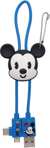 DISNEY MICKEY RETRO 3D FOAM USB CABLE BAG CLIP