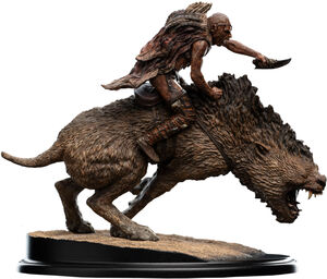 Weta Workshop Polystone - The Lord of the Rings Trilogy - Sharku on Warg Miniature Statue