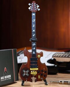 Axe Heaven John Paul Jones Signature Alembic 8-String Mini Bass Guitar Replica Collectible JP-920