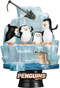 PENGUINS OF MADAGASCAR DS-097 DIORAMA STAGE 6IN ST