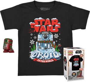 FUNKO POCKET POP! & TEE: Star Wars - Holiday R2D2 (MT) - XS 