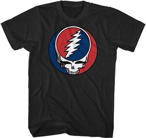 Grateful Dead - Steal Your Face Logo T-Shirt - Medium Black 22GFD103AA2 