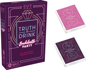 Hasbro Gaming - Truth or Drink: Bachelorette Party Edition Adult Party Game 