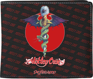 Rocksax - Motely Crue Dr Feelgood 2 - Wallet With Coin Pocket (Black)