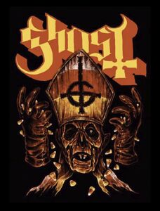 Rocksax - Ghost - Candy Corn - Sherpa Fleece Blanket (60 in x 80 in)