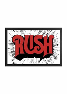 Rush - Logo - 11x17 Framed Print With Gel-Coat 