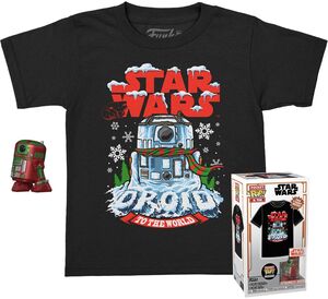FUNKO POCKET POP!&TEE: Star Wars-Holiday R2D2(MT)- M 