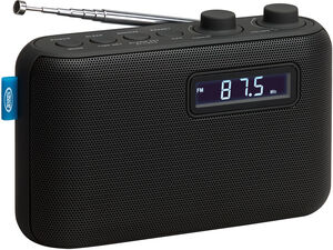 Jensen SR-50 Portable AM/ FM Digital Radio with Dual Alarm (Black)