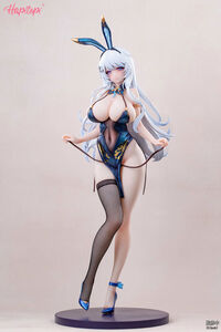 Hapitopi - Qi Kai De Sheng Bunny Girl Illustration By Machi 1/6 PVC Figure