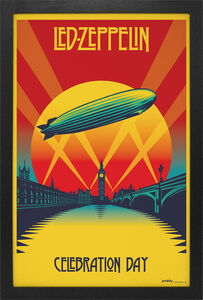 Led Zeppelin - Celebration Day - 11x17 Framed Print With Gel-Coat 