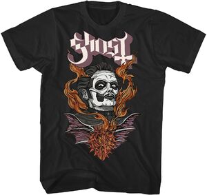 Ghost - Cardinal Copia Flaming Face T-Shirt - XL Black TS4408GOSA4 