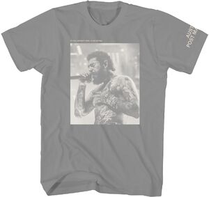 Post Malone - Singing Photo T-Shirt - Large Gray 36881022A3 