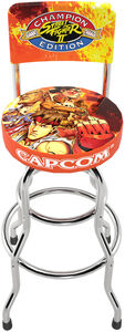 Arcade1Up Street Fighter II Highback Swivel Stool 