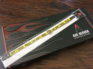 Axe Heaven Police Line Mini Guitar Strap Replica GS-005