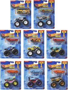 Mattel - Hot Wheels Monster Trucks Die-Cast & Truck 8-Piece S Assortment