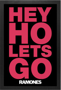 Ramones - Hey Ho Let's Go! - 11x17 Framed Print With Gel-Coat 