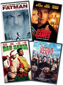 Fatman / Reindeer Games / Bad Santa / Office Xmas Party (Holiday 4-Pack Bundle)