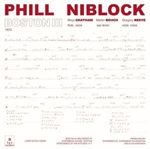 Boston/ Tenor/ Index , Phill Niblock