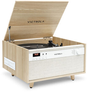 Victrola VTA-820SB-NAT Century Bluetooth 6-in-1 Music Center Natural Wood