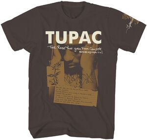 Tupac - Poetry - Large Brown 31781817A3 