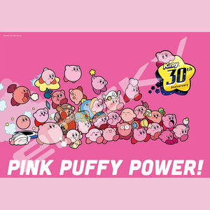 KIRBY 30TH ANNIVERSARY PINK PUFFY POWER! PUZZLE