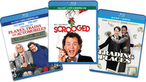 Scrooged/ Planes, Trains And Automobiles/ Trading Places - Holiday 3 pack Bundle