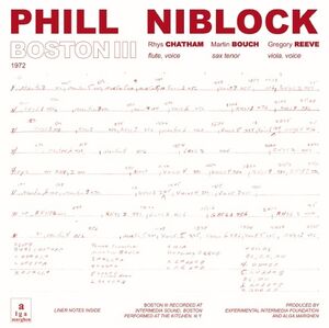 Boston/ Tenor/ Index , Phill Niblock