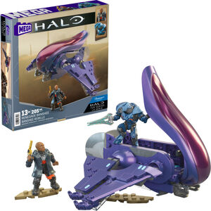 MEGA BLOKS - HALO Renegade Banshee Vehicle, 205 Piece Buiding Toy Set with 2 Micro Action Figures 