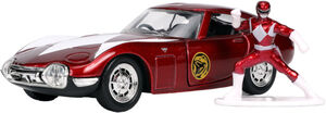 1:32 1967 TOYOTA 2000GT W/  RED RANGER NANO FIGURE