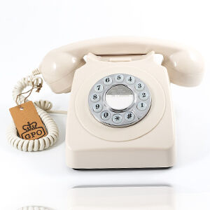 GPO Retro GPO746PBIVR 746 Desktop Push Button Telephone - Ivory 