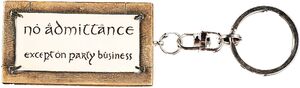 LORD OF THE RINGS: KEYRING - NO ADMITTANCE SIGN
