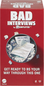 Mattel Games - Bad Interviews by Funemployed Party Game for Adults 