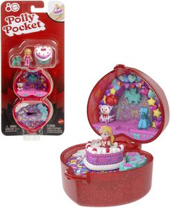 Mattel Collectible - Polly Pocket Collector Ruby Red Ring Box, Mattel 80th Anniversary