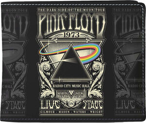 Rocksax - Pink Floyd - 1973 Live - Wallet with Coin Pocket (Black) 
