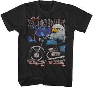 Rob Zombie - Super Beast Bike T-Shirt - Medium Black TS4413RBZA2 