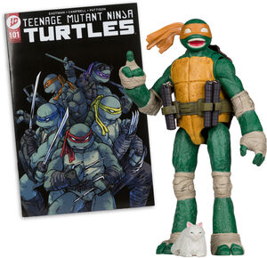 McFarlane Toys - Teenage Mutant Ninja Turtles - Page Punchers -Michelangelo 5" Action Figure With Comic (TMNT)