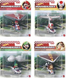 Mattel - Hot Wheels Mario Kart Glider 4-Piece S Assortment (Nintendo)