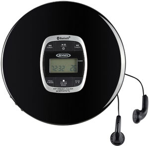 Jensen CD-60R-BT Portable CD Player Bluetooth FM Radio 60 Second Anti-skip (Black)