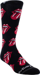Perri's - Rolling Stones - All Over Red Tongues - Crew Socks 