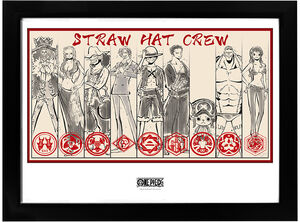ONE PIECE - STRAW HAT CREW FRAMED PRINT