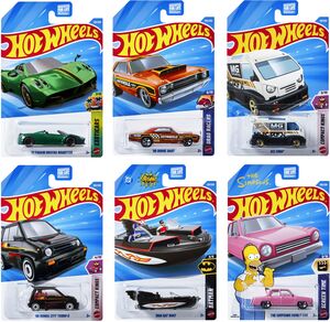 Mattel - Hot Wheels Basic 1:64 Car 72-Piece E Assortment