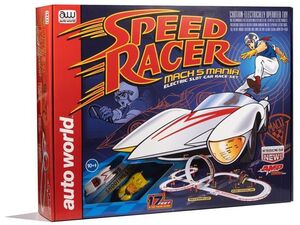 Auto World - Speed Racer: Mach 5 Mania HO Slot Car Race Set 17' 
